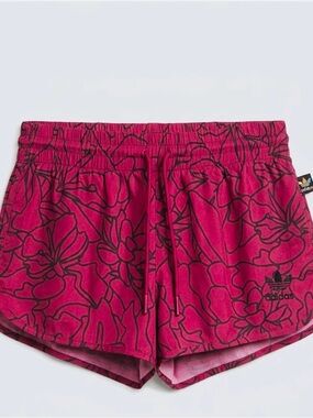 Adidas x Pharrell Williams "Dear Baes" Artist Floral Running Shorts - Magenta